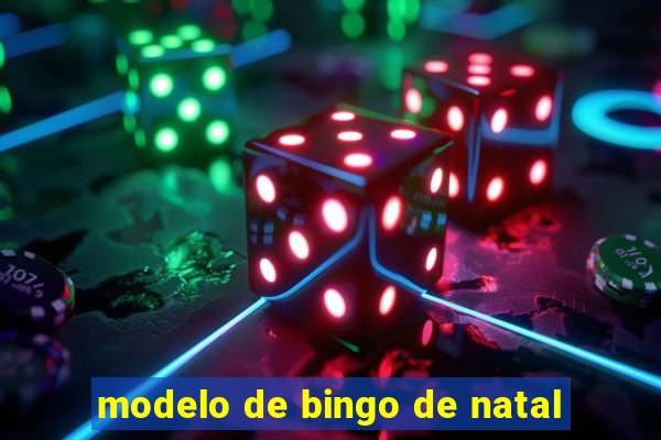 modelo de bingo de natal